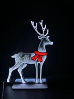 Produits les plus populaires Fournitures de décoration de Noël Lampe Père Noël Lumière LED Miroir magique en acrylique Miroir infini abyssal