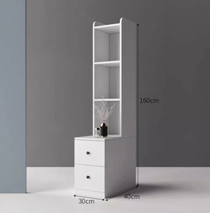 Glossy cột kệ với ngăn kéo kệ sách hỗ trợ mỹ phẩm kệ - Product Image 6