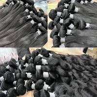 Contoh Gratis Bundel Rambut Rambut Lurus Kutikula Perawan dari India, Rambut Manusia India Virgin Mentah, Vendor Rambut India Mentah