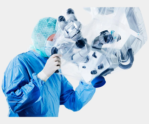 Mikroskop tanpa bayangan, c-arm laparoskop sinar X tabung gigi lampu perlindungan peralatan medis steril robot pemeriksaan ultrasonik - Product Image 2