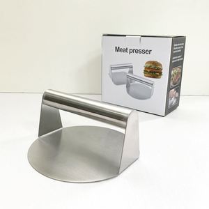 Presse à viande manuelle en acier inoxydable pour hamburgers, outil de pressage de galettes de viande rondes et carrées pour usage domestique, vente en gros - Product Image 2