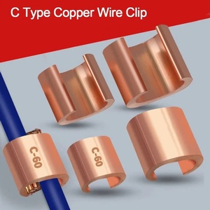 Copper <strong>C</strong>-Shaped Wire Connector Practical <strong>Wiring</strong> Accessory Hardware with Metric <strong>System</strong> <strong>C</strong> Type Clip Buckle Terminal Clamp - Product Image 5