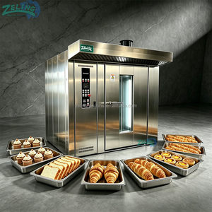 Four rotatif commercial avec système de contrôle intelligent, chauffage uniforme, four à pain, équipement de boulangerie - Product Image 2
