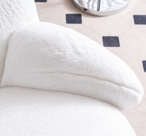 MR เก้าอี้โยกสีขาวเฟอร์นิเจอร์คนดังสำหรับบ้านระเบียงห้องนั่งเล่นคนขี้เกียจพักผ่อนห้องนอนเก้าอี้เดี่ยว - Product Image 5