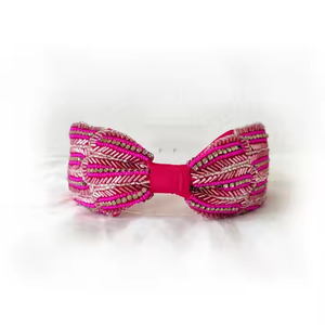 Beaded Flower Hairband Non Slip Hair Hoop for Women Face Washing Hair Accessories Headwear Gifts from India - Product Image 4