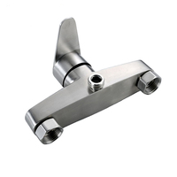 Ensemble de robinets de douche et de bain en acier inoxydable 304 brossé, à poignée unique, fourni par l'usine, design simple, SF-8903