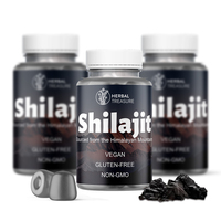 Marque privée OEM ODM Suppléments gommeux Suppléments pour hommes Soutien du niveau d'énergie Gommes de Shilajit extraites naturellement