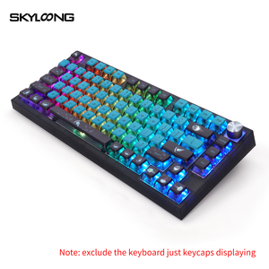 Skyloong PBT ปุ่มกดพุดดิ้งตามสั่งธีมแมงกะพรุนย้อมสีดำ RGB โปรไฟล์ <span class=keywords><strong>ASA</strong></span> ย่อยสำหรับผู้ผลิต - Product Image 3