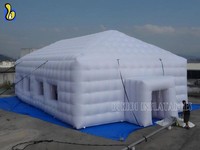 Cube de vente entier facile à gonfler gonflable extérieur avec tente de chapiteau gonflable à éclairage LED