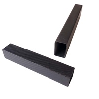 Barre carrée en fibre de carbone pultrudée de haute pureté, légère, 25x23x1000mm, 200C, dimensions personnalisables