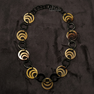 Collar Clásico Unisex con Eslabones de Cuerno, Estilo Cadena, Hecho a Mano en Vietnam, Joyería Ecológica, Cadenas de Moda para Aniversario - Product Image 3