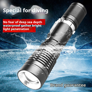 Siêu sáng P20 bấc mini xách tay đánh giá chuyên nghiệp lặn ánh sáng với tay dây lặn dẫn đèn pin - Product Image 4