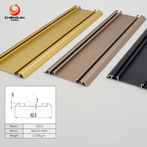 Hồ Sơ đùn nhôm cho tủ quần áo cửa trượt khung nhôm cho tủ quần áo trượt - Product Image 5