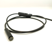 Module de caméra endoscopique industrielle Pixmoteur 2MP à focale fixe, diamètre 8 mm, USB, étanche, 1080p 25FPS H.264, lumière LED, 1m/2m/5m