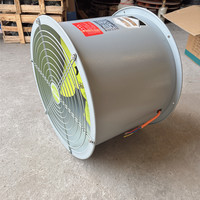 Ventilateurs axiaux antidéflagrants résistants au feu, montage sur conduit, structure compacte, roulement à billes électrique, pales en acier inoxydable, garantie 1 an