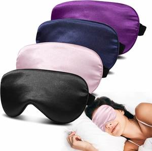 Colorful Satin Silky Travel <b>Sleep</b> <b>Mask</b> Comfortable Blackout Eye Patch for Men Women Export to Usa - Product Image 1