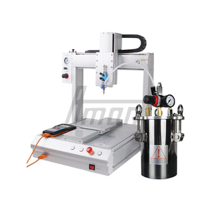 3 Axis Automatic Glue Dispensing Machine AM 8021 Single <b>Fluid</b> Valve 5L Stainless Steel Tank Handheld Controller For Epoxy UV Sil - Product Image 2