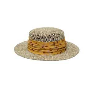 Sombrero de <span class=keywords><strong>Jazz</strong></span> de Paja Estilo Británico de Verano, 100% Hecho a Mano, con Encaje de Paja, Copa Plana, Unisex, Ajustable, para Fiestas, Viajes y Protección Solar - Product Image 5