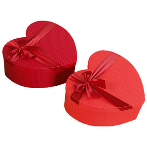 Confezione regalo <span class=keywords><strong>fai</strong></span> <span class=keywords><strong>da</strong></span> <span class=keywords><strong>te</strong></span> con cuore rosso di san valentino confezione regalo a mano di felice anno nuovo confezione regalo con fiocco di carta dura creativa forniture - Product Image 2