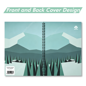 Quaderno A4 con Spirale Personalizzato, Copertina con Paesaggio Montano Assortito, Quaderno in Carta di Alta Qualità per Studenti e Ufficio - Product Image 5