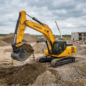 Excavatrice sur chenilles hydraulique robuste de 75 tonnes, modèle 975F, avec moteur et pompe, pour projets miniers en carrière - Product Image 1