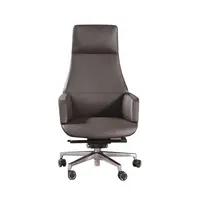 Boss Office Furniture Swivel Chair, Genuine Leather