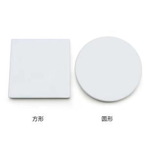 Posavasos de cerámica de dolomita blanca, cuadrados y redondos, reutilizables, accesorios para bebidas para bar con impresión de logotipo personalizado - Product Image 1