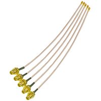 Câble d'extension d'antenne WiFi coaxial RF SMA mâle vers SMA mâle à angle droit 50 cm (20 pouces)