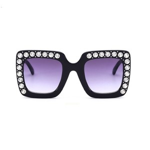 Occhiali da sole firmati per <span class=keywords><strong>bambini</strong></span> occhiali da sole per ragazze con strass protezione Uv 2022 rosa nero occhiali da sole per <span class=keywords><strong>bambini</strong></span> accessori estivi quadrati - Product Image 4