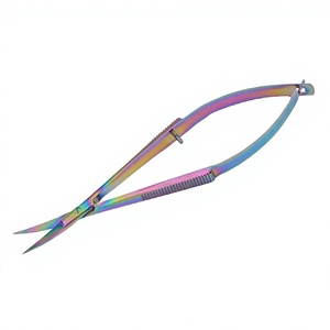 Tondeuse à sourcils arc-en-ciel en acier inoxydable, outil de précision à pointe inclinée pour le modelage des sourcils - Product Image 3