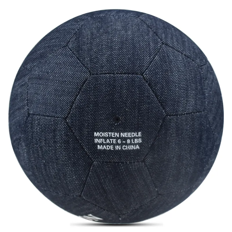 Black denim football Match 5# Machine Stitching PU Customized Soccer Ball