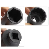 Oem Pexmartools Jeu de douilles profondes 1/2" Cr-Mo, 15 pièces, pour réparation automobile, jeu d'outils à douilles à chocs profondes, kit d'outils à main