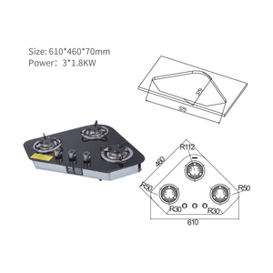 Nuovo Prodotto Yahct Fornello a Gas per Camper 2/3 Fuochi, Piano Cottura Integrato GPL con Accensione Elettrica SMART VOLUME e GRANDE POTENZA GR-B003 - Product Image 5