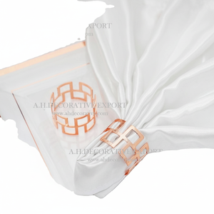 Top Trending Metal Napkin Ring in <b>Copper</b> Finished Wedding Dining <b>Table</b> Decorated Luxury Napkin Holder Ring - Product Image 1