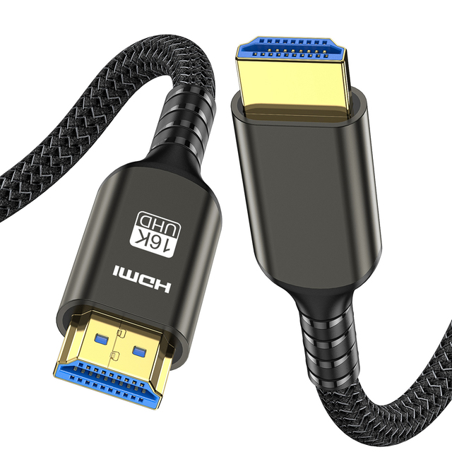 VCOM HDMI 2.2 Cable 16K 96Gbps Ultra High Speed 16K 60Hz HDR for Home Theater TV Monitor DVD Projector Gaming