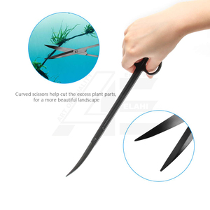 Kit de Herramientas para Acuarios 2026, 4 en 1, Antioxidante, para Plantas Acuáticas, Espátula de Acero Inoxidable para Acuarios (Negro) - Product Image 4