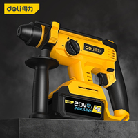 Marteau perforateur rotatif sans fil au lithium-ion Deli, multifonctionnel, rechargeable, pour la démolition du béton DC300