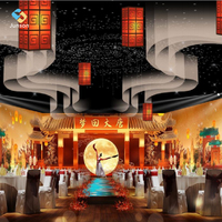 Projection holographique 3D personnalisée pour restaurant |   Projecteur de mappage vidéo 3D et jeux d'éclairage pour mariages