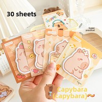 Carnets de notes Capybara Alien, autocollants de planification de haute qualité dignes d'Instagram pour étudiants ; notes adhésives réutilisables, messages, listes de tâches