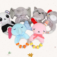 Balle en peluche à agripper, hochet musical doux pour apaiser le bébé, jouets éducatifs pour nourrissons de 0 à 1 an