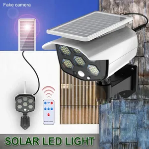 <strong>Fake</strong> <strong>Camera</strong> Solar Lights Outdoor Waterproof <strong>Security</strong> Simulation Dummy <strong>Camera</strong> LED Light Monitor Surveillance Bullet <strong>Camera</strong> - Product Image 1
