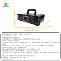 Sistema Profesional de Espectáculo Láser RGB con Patrones Integrados, Programación Automática, Luz Láser de Animación para Eventos de Festivales y Carnavales