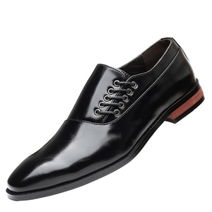 Chaussures habillées en PU pour hommes, grande taille, style affaires, avec fermeture éclair à l'avant, tendance mode, pour fêtes, été, printemps, automne, semelle en caoutchouc - Product Image 1