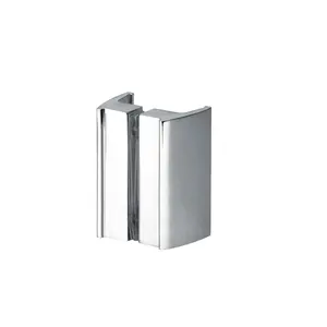 Perilla de manija de puerta de cabina de ducha sin marco de cromo sin marco de fundición de aleación de zinc Everstrong