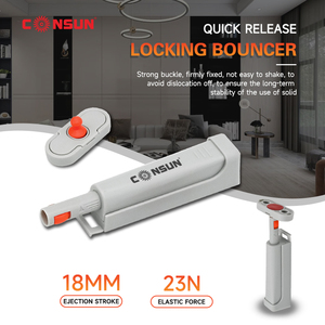 Đồ nội thất phần cứng cửa tủ quần áo đệm mềm đóng van điều tiết đẩy hệ thống mở - Product Image 3