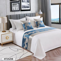 Ensemble de literie hôtelier 4 pièces couleurs unies, housse de couette personnalisée et drap en coton avec taie d'oreiller sur mesure
