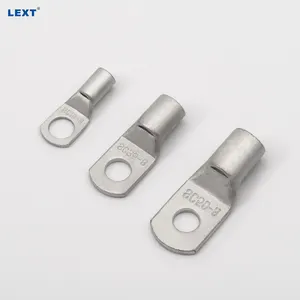 LEXT Electrical Power SC Type Crimp Non-insulated Single Hole Cold Pressed Automotive Battery Copper Ring Cable Lugs