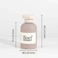 Emballage de crème pour le visage de soin de la peau cosmétique écologique personnalisé 250g 8oz Pots en plastique PE doux au toucher pour beurre corporel gommage