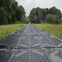 Tapis de chantier temporaires antidérapants en HDPE pour l'agriculture et la construction, vente directe d'usine, HDPE 4x8 haute résistance
