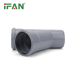 IFAN 하이 퀄리티 배관 피팅 PVC ISO 1452 PVC 삽입 피팅 50-200mm 단일 분기 45 ° UPVC 파이프 피팅 - Product Image 2